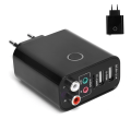 Miniatyrbild 8 av 8: 2-i-1 Bluetooth 5.0-mottagare Sändare Trådlös ljudadapter APP-kontroll 110-240VR Fjärrkontroll EU-kontakt