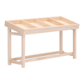 Pikkukuva 4 / 8: Nukkekotihyllytelineet 1:12 Miniatyyripuinen telinehylly nukkekodille DIY-koriste Hedelmä- ja vihanneshylly3