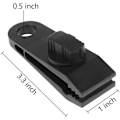 Miniatyrbillede 2 af 3: 10 stk. presenningsklemmer med presenning campingtilbehør til telte, sort, 18*14*4cm