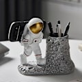 Miniatyrbilde 2 av 5: Statue Astronaut Penn Blyantholder med Telefonholder, Mobiltelefonholder i Resin for Romfarer-penn for Hjemmekontordekorasjon, Gaver til E-elsker