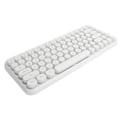 Pikkukuva 5 / 8: Ajazz Langaton Näppäimistö Bluetooth 84 Näppäimet Retro Pyöreä Näppäimistö Pelitoimistotarvikkeet 308IIvory White