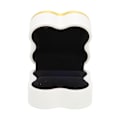 Miniatyrbillede 3 af 8: Lighted Rings Box Soft Flocking Luminous Four Leaf Clover Design Jewelry Display Gift Box for Weddings AnniversariesWhite