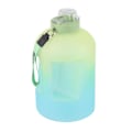 Miniatyrbillede 6 af 8: Gradient Vandflaske Plastik Bærbar Stor Kapacitet Drikkeflaske til Udendørs Sport Gradient Grøn 2.2L