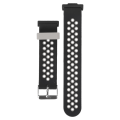 Miniatyrbillede 1 af 8: Smartwatch-rem Silikone svedtæt åndbart justerbart armbånd til Watch Fit 2 sort og grå