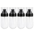 Miniatyrbild 1 av 8: 4-pack sprayflaskor set mini bärbar plast rese tom påfyllningsbar behållare dispenser 60 ml