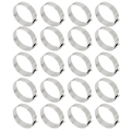 Miniatyrbillede 2 af 8: 20 stk. tomme ringe 8 mm justerbar rustfrit stål DIY flad ringbase til DIY ringe DIY smykker