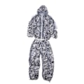 Miniatyrbillede 4 af 8: Sne Sne Camouflage Ghillie Suit 3D Blade Jakker og Bukser Sæt Tøj til Jagt