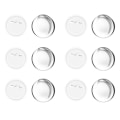 Pikkukuva 5 / 8: 100 sarjaa tyhjän napin rintamerkkien set napinvalmistuskoneeseen Tee itse pyöreä muoto ruostekestävät napinvalmistustarvikkeet 58 mm/2,3 tuumaa