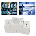Miniatyrbilde 4 av 8: 220V 10(40)A Digital 1 fase 2 Ledning 2P Din Rail Elektrisk Meter Elektronisk KWh Meter