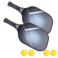 Miniatyrbild 6 av 8: 1Set Bärbar Pickleball Paddel Set Lätt Racketboll Kit med Racket Väska