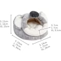 Miniatyrbilde 2 av 4: Varm Lett Hamster Marsvin Seng Vinter Gnager Kjæledyrseng (xl)