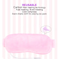 Miniatyrbilde 8 av 8: USB Hot Cold Compress Steam Eye Mask Avtakbar Justerbar Elektrisk Varme Øyelapp Rosa