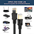 Miniatyrbilde 2 av 5: Cat 8 Ethernet-kabel, Lan Rj45 nettverkskabel Sftp hastighet 40 Gbps / 2000mhz (3m)