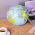 Miniatyrbild 3 av 5: 3-pack PVC Uppblåsbara Glober - 40 cm Före Uppblåsning - 30 cm Efter Uppblåsning - Badbollar för Strand, Kontor, Skola, Undervisning - Presenter till Studenter