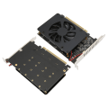 Miniatyrbilde 7 av 8: M.2 PCIE Adapter PCIe 4.0 X16 til 4 Port M.2 NVMe med kjølevifte NVME Raid Card 4x32Gbps M.2 SSD Adapter for Windows