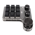 Miniatyrbillede 5 af 8: Programmerbar makro-tastatur 9 taster 3 knapper USB Bluetooth-forbindelse OSU Gaming-tastatur til kontor, musik, medier