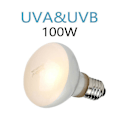 Miniatyrbillede 5 af 5: 2 Pakke Reptil Uvb Uva Varmelampe Pære For Virkelig -lignende Klart Lys og Varme Til , Padder og Fugle (100 W