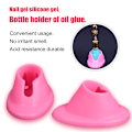 Miniatyrbild 2 av 6: 8 st nagellacksflaskhållare i gummi, dropphållare för nagellack, organiseringsverktyg för manikyr, för hem och skönhetssalong