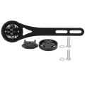Miniatyrbillede 2 af 8: Sort aluminiumslegering Holdbar cykelcomputerbeslag Holder til cykel Cykeltilbehør