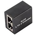 Miniatyrbild 8 av 8: Ethernet Splitter RJ45 Nätverkskontakt Adapter Ethernet Socket Extender SplitterOne to Two Splitter