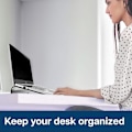 Miniatyrbillede 5 af 5: Laptop Stand - 10 til 18 tommer Laptop Stand - Universal Ventileret Laptop Stand Kompatibel med MacBook, Notebook, ASUS, Acer, etc - Sort Aluminium