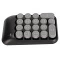 Miniatyrbild 4 av 8: TYPE C Numeriskt Tangentbord 18 Tangenter 2.4G Trådlöst 10M Transmission Tangentbord Vintage Runt Frostat Numeriskt Tangentbord för Laptop