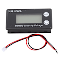 Miniatyrbilde 1 av 8: LCD 12V batterikapasitetsindikator Tester Litiumbatteri Universal Digital Display Voltmeter (10-100V hvit alarm)
