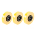 Miniatyrbillede 5 af 8: 3 ruller etiketmaskintape, hver 26,2 fod lang, 9 mm bred, rivefast PET-etiketmaskintape-refill til MAX LM 370 380 390 gul