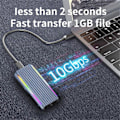 Miniatyrbillede 4 af 5: M.2 NVMe NGFF SSD Kabinet USB 3.1 Type-C 10Gbps SATA HDD Boks 2230