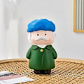 Miniatyrbilde 1 av 5: Van Gogh byste, nordisk bibliotekdekor, blå som gave eller hjemmedekorasjon