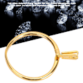 Miniatyrbilde 7 av 8: Profesjonell diamantholder Edelstener Spring Prong Claw Ring Smykker Display Tilbehør Gul (Kort)