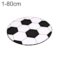 Pikkukuva 1 / 4: Urheilupallokuvioinen tuolimatto kodin ja toimiston sisustukseen 80cm1