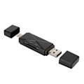Pikkukuva 2 / 8: Muistikortinlukija Type C OTG 5-in-1 USB 2.0 -korttisovitin monitoiminen matkapuhelimelle (musta 2.0)