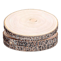 Miniatyrbillede 1 af 5: 3 stk. 25-30 cm store træskiver til borddekorationer, træskiver