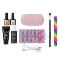 Pikkukuva 1 / 7: Nail Art set , jossa on kynsien kuivauslamppu ja pidennysliimaa manikyyripidennykseen - läpinäkyvä