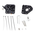 Miniatyrbillede 1 af 8: Dual Pulley Ekstruder DualDrive Gears PLA Sort 3D-printertilbehør til Prusa mini V2