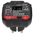 Miniatyrbilde 2 av 8: HT106D Digital Display Socket Detector Bærbar Fase Strøm Polaritet Tester EU Plugg 110-220V