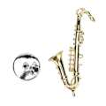 Miniatyrbillede 1 af 8: Dukkehus Saxofon Mini 1:6 Levende Utsøgte Miniature Musikinstrumenter med Base til Børn Legetøj Dekoration Gave