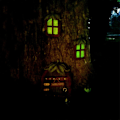 Miniatyrbillede 4 af 5: Eventyrdør og vinduer til træer - Miniature eventyrhave med eventyrlampe - Selvlysende i mørke