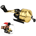 Miniatyrbild 2 av 8: Utomhus Bågefiske Spincast Reel Inside Lines Sluten Fisk Jakt Skytte Tillbehör gyllene