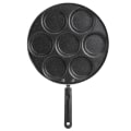 Miniatyrbillede 1 af 8: 7 hullers stegepande non-stick stegte æg madlavning pande burgerform husholdningskøkken køkkengrej