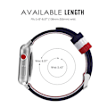 Miniatyrbillede 5 af 5: Justerbart vævet nylonbånd til Apple Watch 38-41 mm Series 5/4/3/2/1