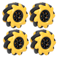Pikkukuva 3 / 8: Mecanum Wheel OmniDirectional Smart Robot Auton osat Tarvikkeet Tee itse lelukomponentit 60mm (2 paria)