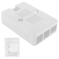 Miniatyrbillede 2 af 8: Beskyttende etui cover ABS skal tilbehør komponent til Raspberry Pi 3B 3B+ (hvid)