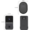 Miniatyrbillede 5 af 5: Trådløs videodørklokke - HD-video, nattesyn, Wi-Fi-smart dørklokke