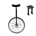 Miniatyrbillede 1 af 8: Mini unicykel model i høj simulation holdbar robust legering udsøgt design bred anvendelighed mini unicykel ornament