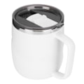 Miniatyrbild 4 av 8: 400 ml Kaffeemugg i Rostfritt Stål Anti-Skållande Vattenkopp med Lock för Hemmakontor Underbar Present (Vit)