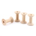Miniatyrbillede 6 af 8: 10 stk. Træ tomme trådspoler Natur træfarve 47mm x31mm