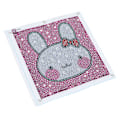 Miniatyrbild 5 av 8: Rhinestone Painting Kit Cartoon White Bunny Pattern Shiny Exquisite Simple Operation DIY 5D Painting Art