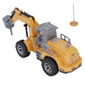 Miniatyrbild 5 av 8: RC Grävmaskin 1/30 Skala Simulering Hög Hastighet 4 Kanaler Byggfordon Leksak för Barn Pojkar